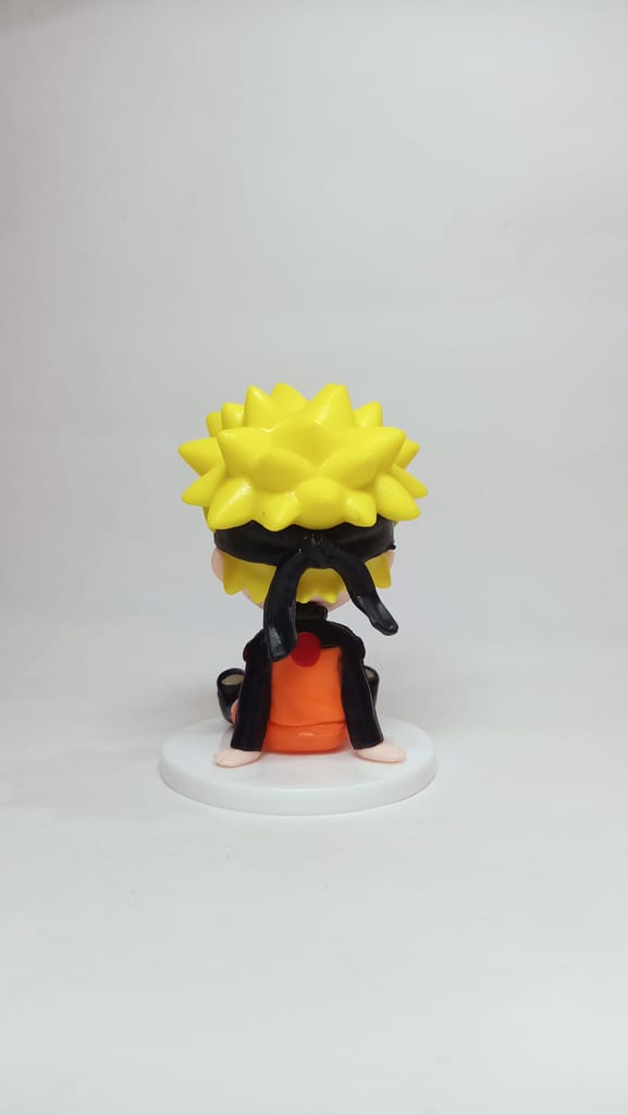 Naruto Uzumaki Mini Sitting Action Figure 8 cm | Cute Chibi Anime Collectible view 2