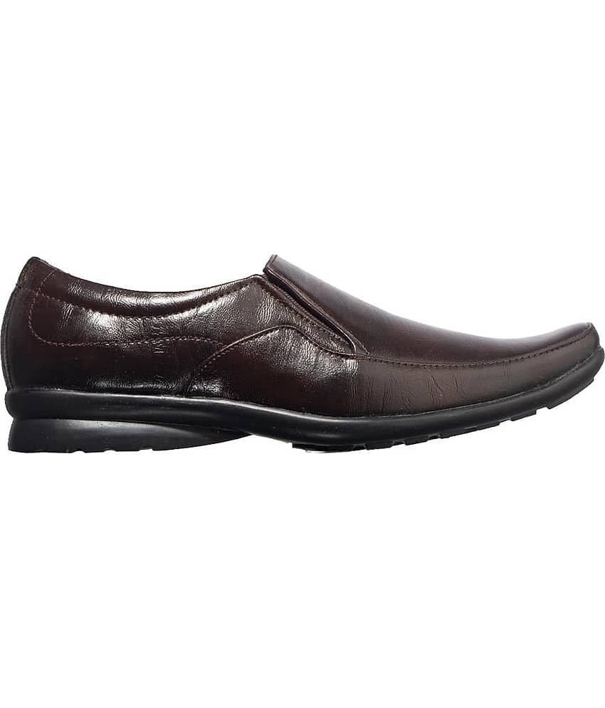 KHADIM Non-Leather Brown Formal Shoes view 2