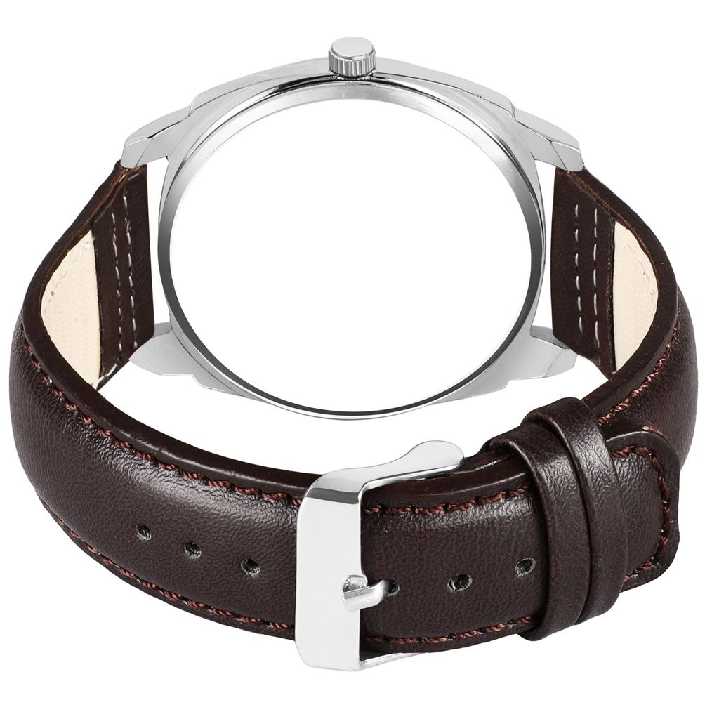 Brown Cubic Designer Printed Dial Analog Watch for Men LR91 view 2