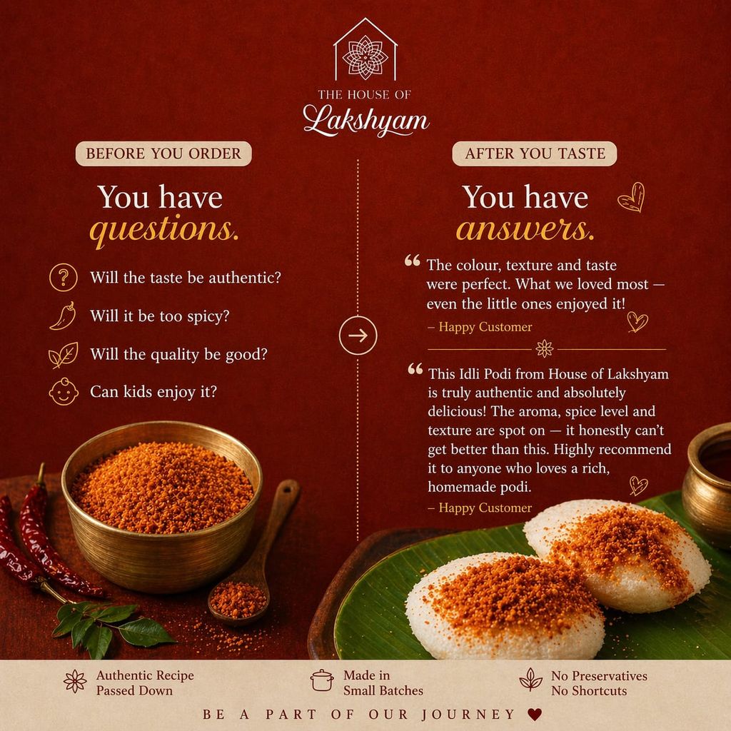 Traditional Idli Molaga Podi view 2