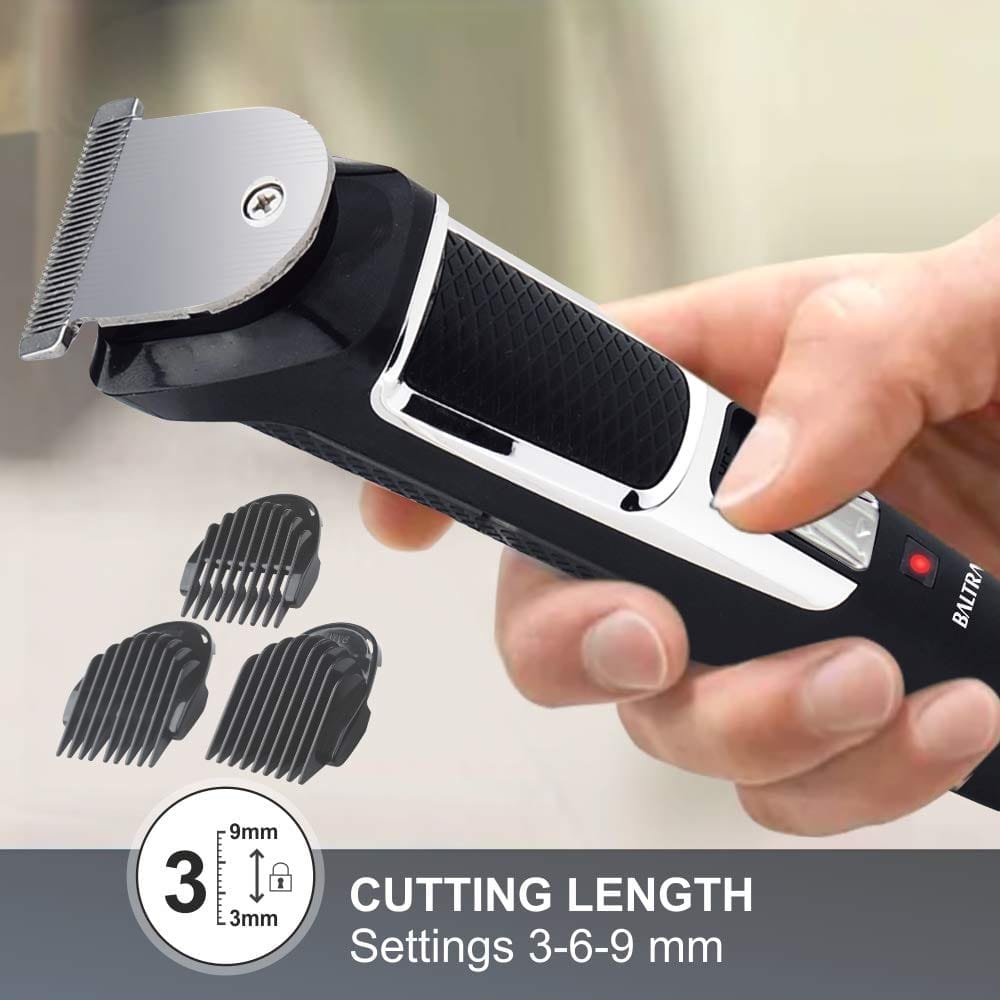 BALTRA Sam Cordless Beard Trimmer | 2-Hour Quick Charge, 90-Minute Runtime, Stainless Steel Blade, High-Speed Motor, Lightweight & Travel-Friendly with Guide Comb & 2-Year Warranty view 2