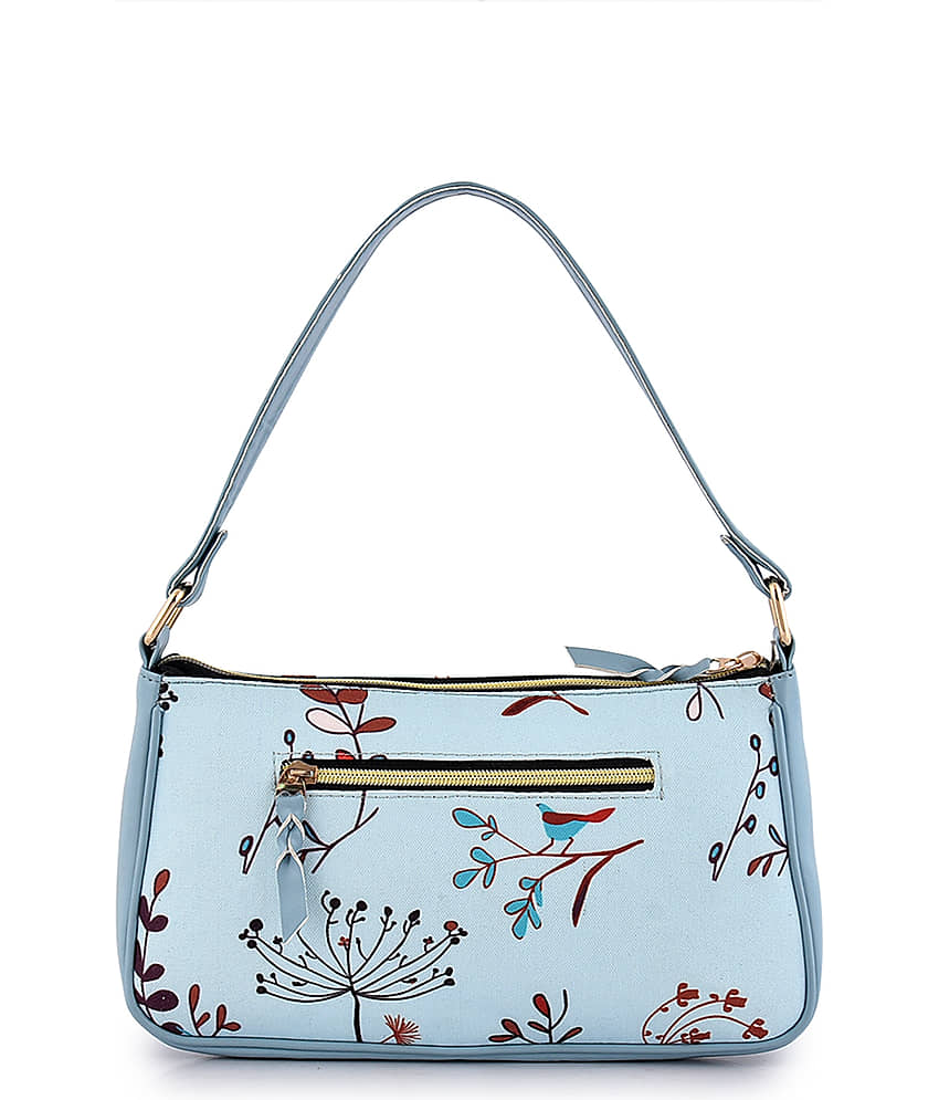 Lychee Bags Handheld Canvas Set of 1 ( Blue ) view 2