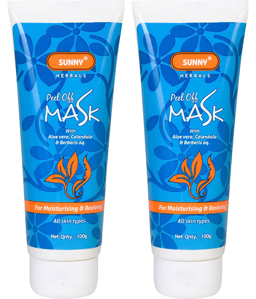 SUNNY HERBALS Face Peel Off Masks 100 gm Pack of 2