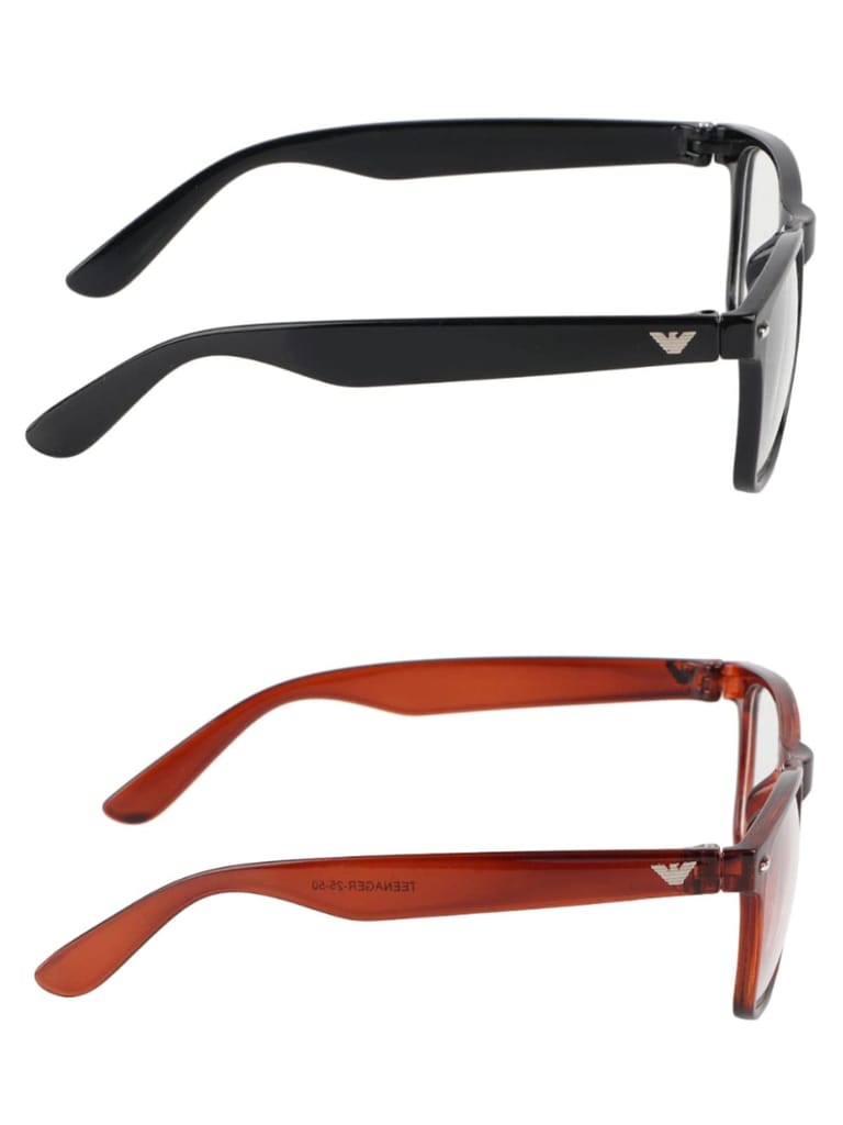 Jodykoes Square Shape Light Weight Frame (Pack of 2) (Black & Brown) view 2