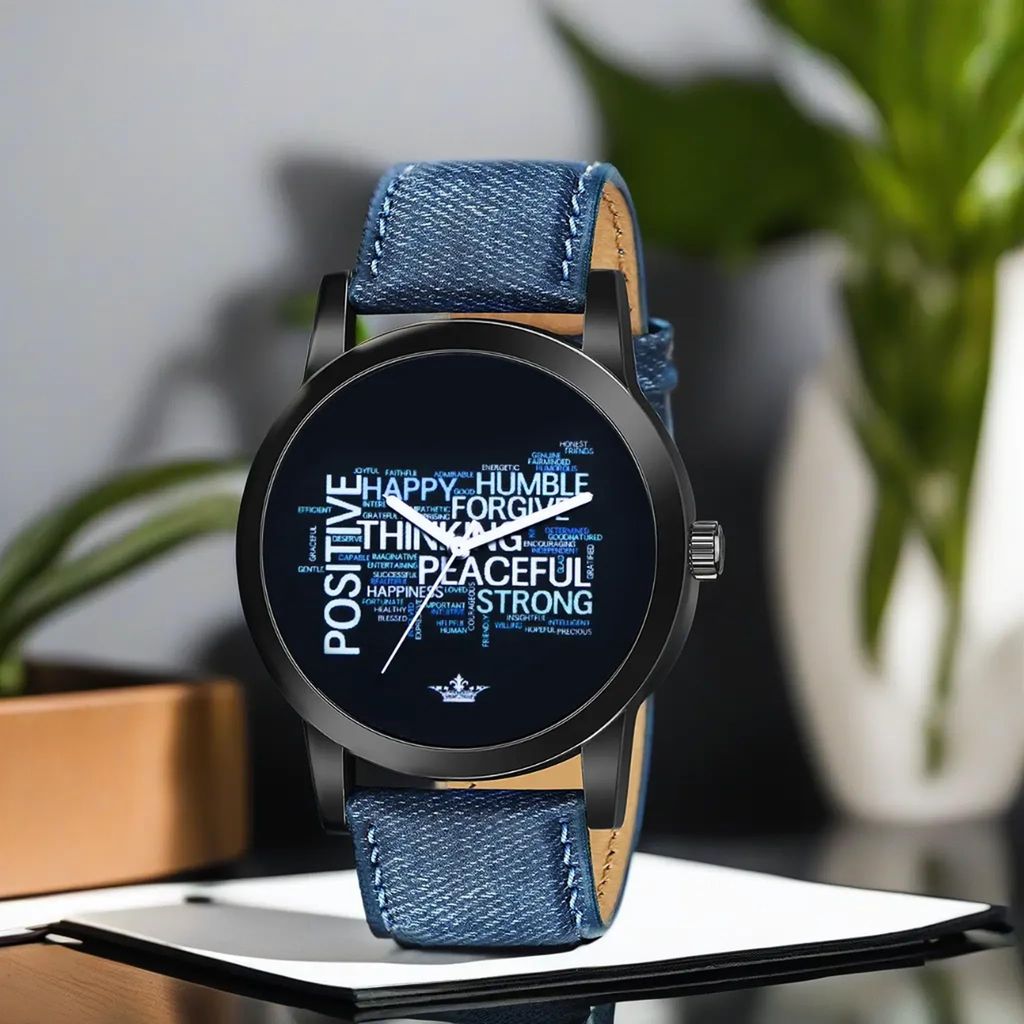 LOREM Multicolor Be Positve Analog Watch for Men LR60-UF view 2