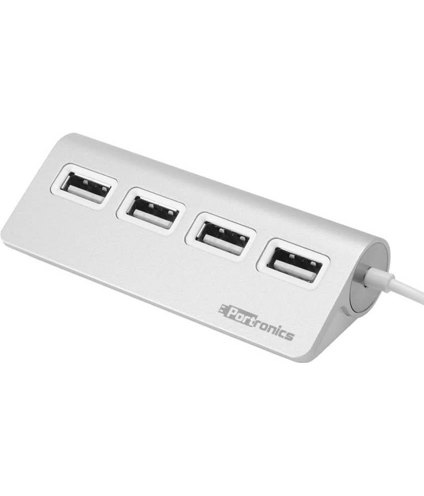 Portronics Mport 24 for PC:USB port 2.0 ,silver (POR 717)