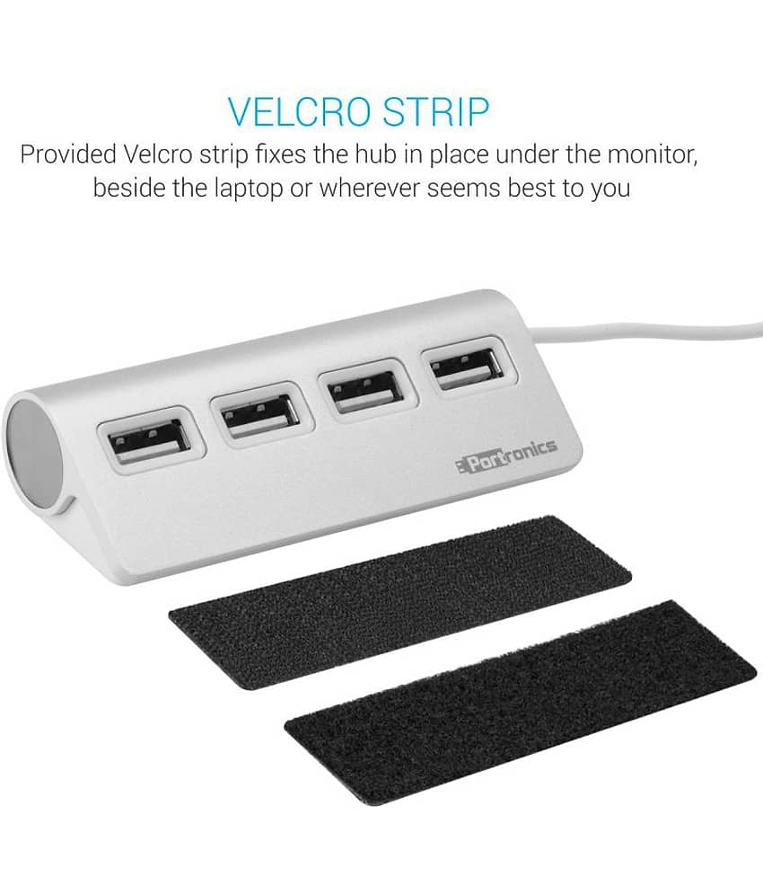 Portronics Mport 24 for PC:USB port 2.0 ,silver (POR 717) view 2