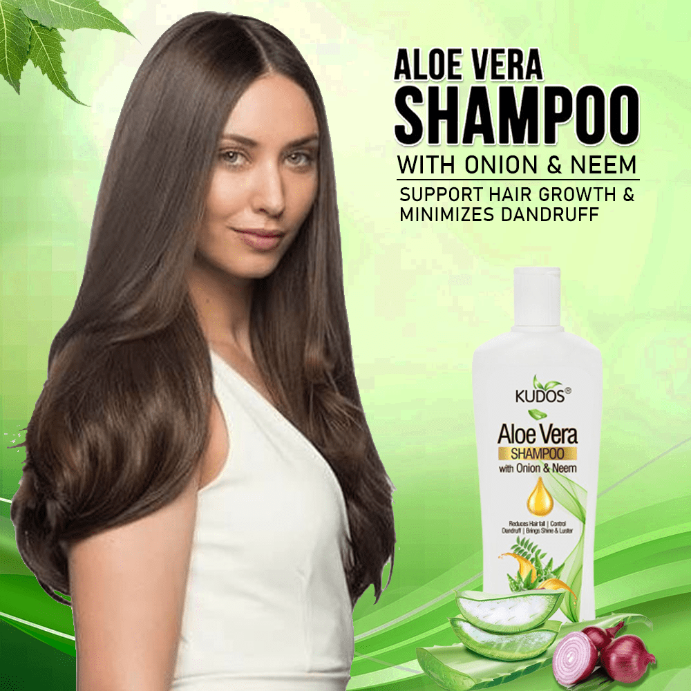 Kudos Aloe Vera, Bhringraj & Onion Shampoo |500ml each view 2