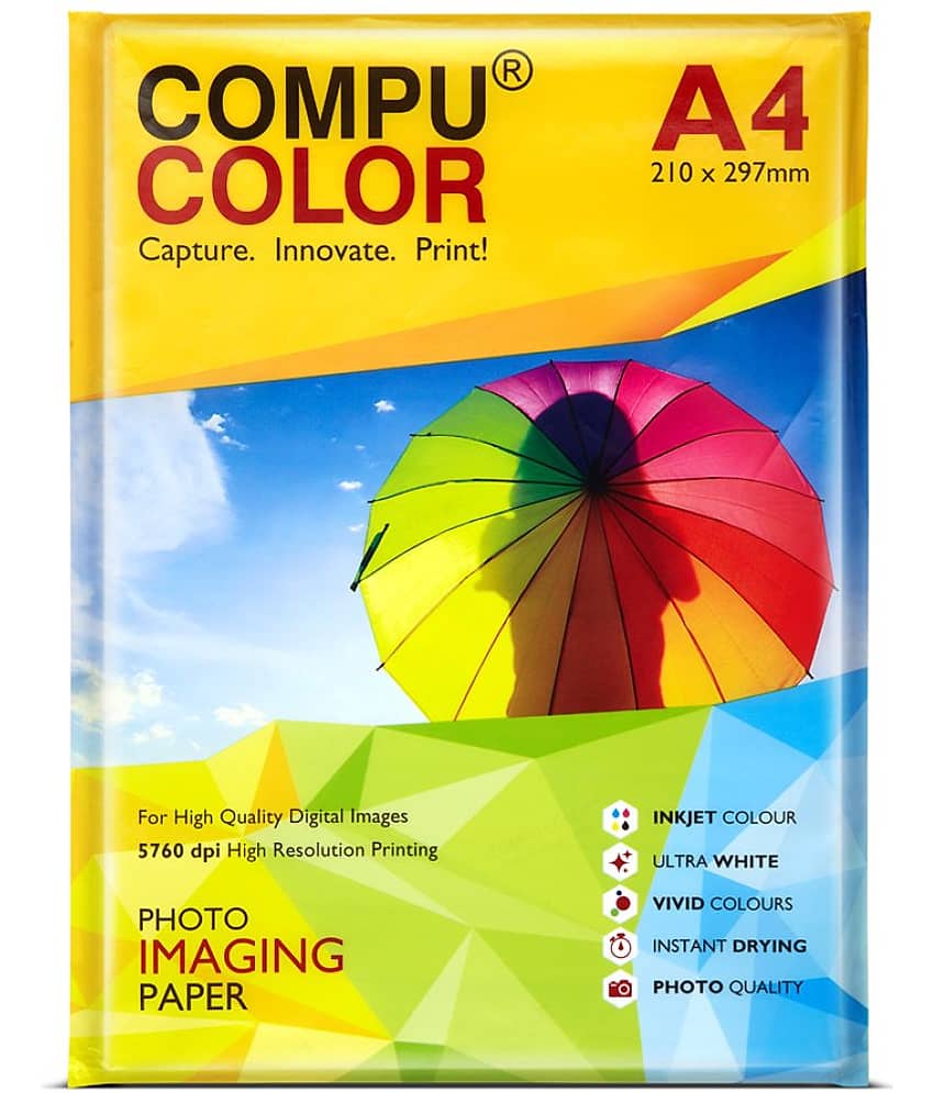 COMPUCOLOR RESIN COATED TRUE Photo Glossy Photo Paper 270GSM (A4 size, 20 sheets)