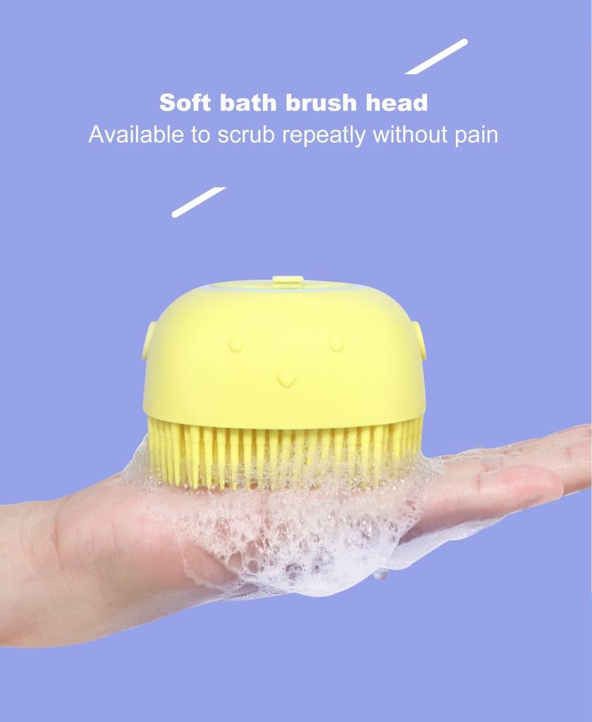 DHRUVINSRI Multi-Function Silicone Body Brush with Shampoo Dispenser – Gentle Massage and Convenient Cleaning for Your Skin view 2