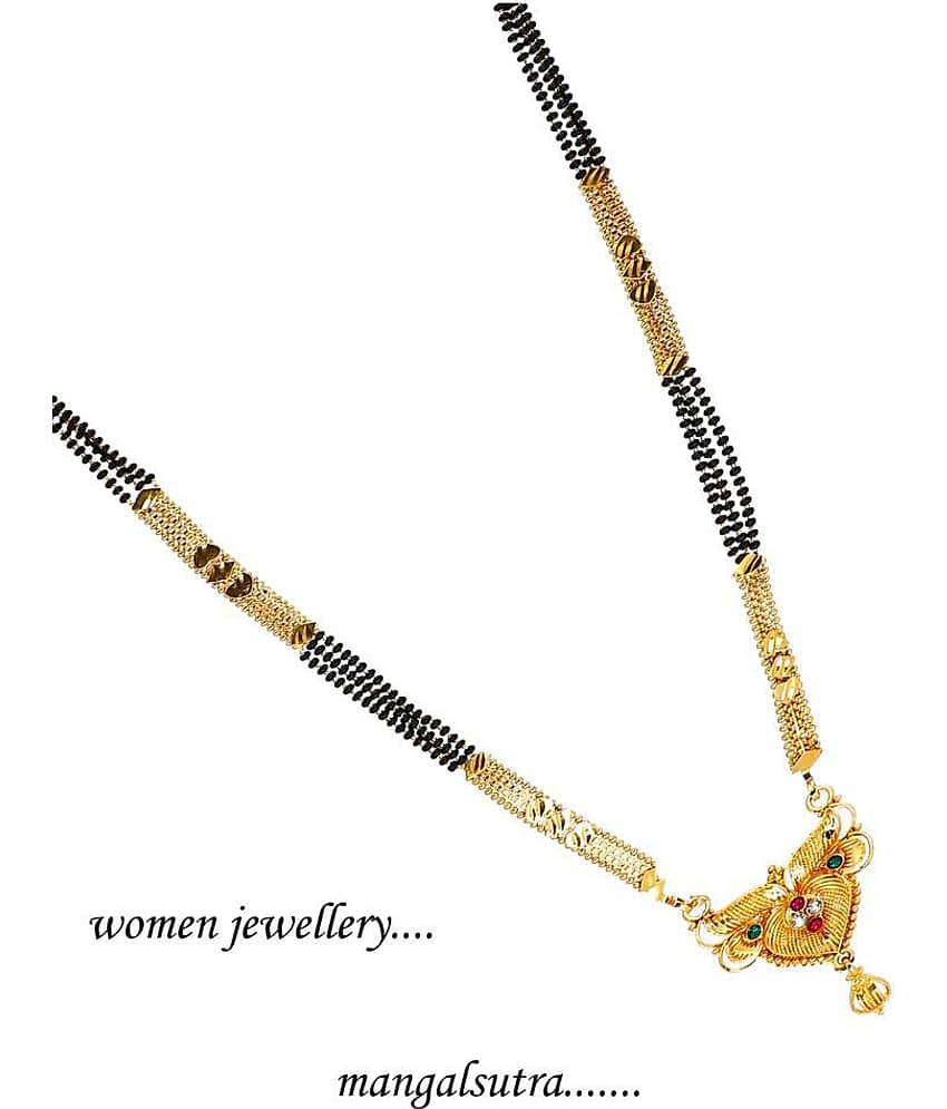 h m product Gold Plated Letest & Designer Mangalsutra For Women-100254 view 2