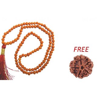 100 Original Real 5 Mukhi Rudraksha Mala For Jaap 5 Mukhi Rudraksha Bead FREE