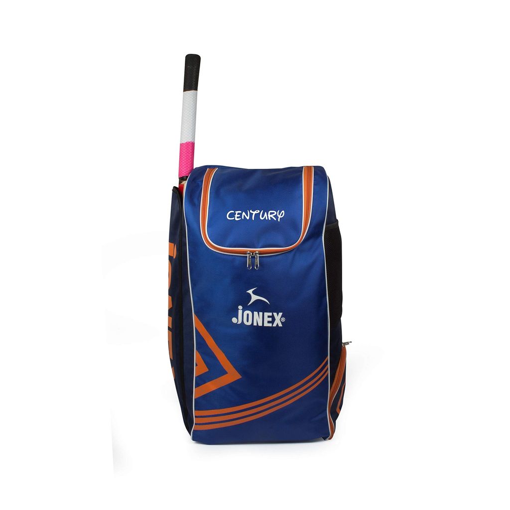 JJ Jonex Century Cricket Kit Bag with Shoe Compartment (Blue, Orange) view 2