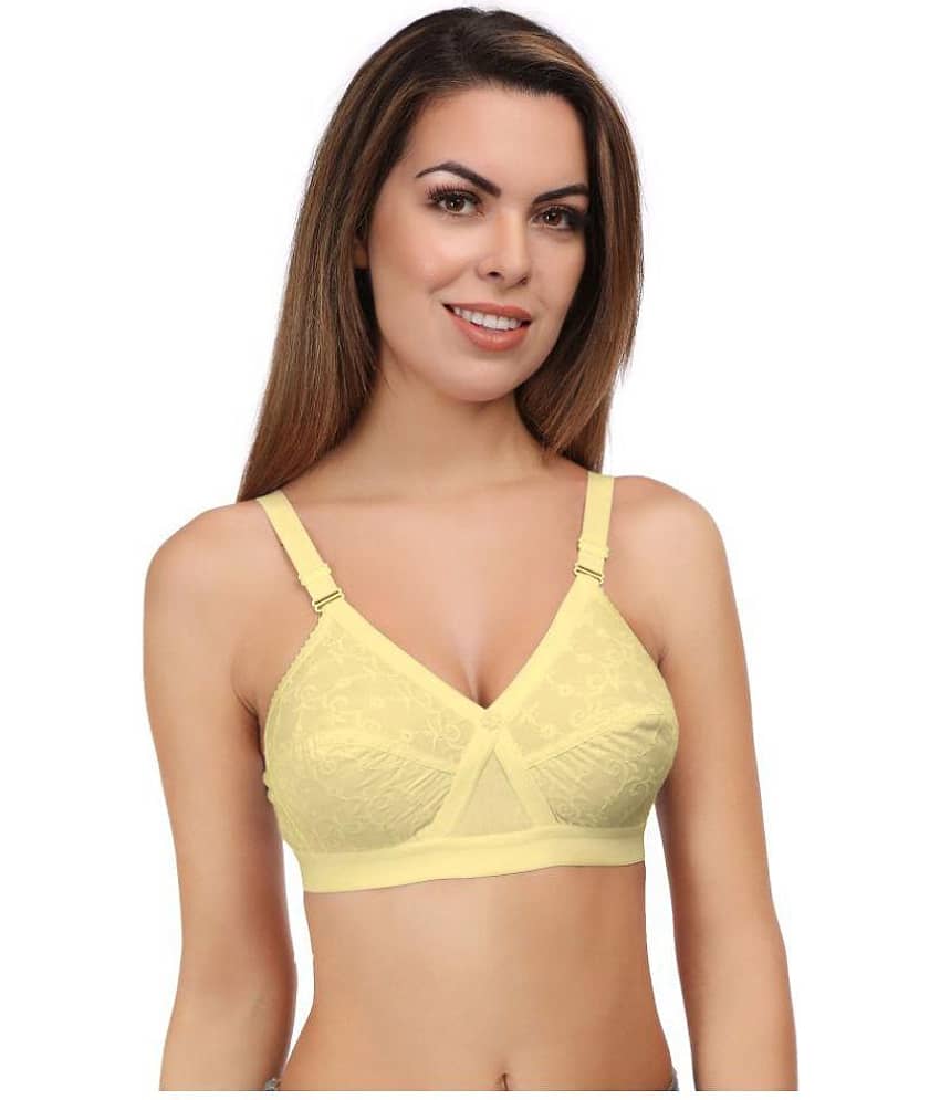 Eve's Beauty Pack of 2 Cotton Non Padded Women's Minimizer Bra ( Multi Color ) view 2