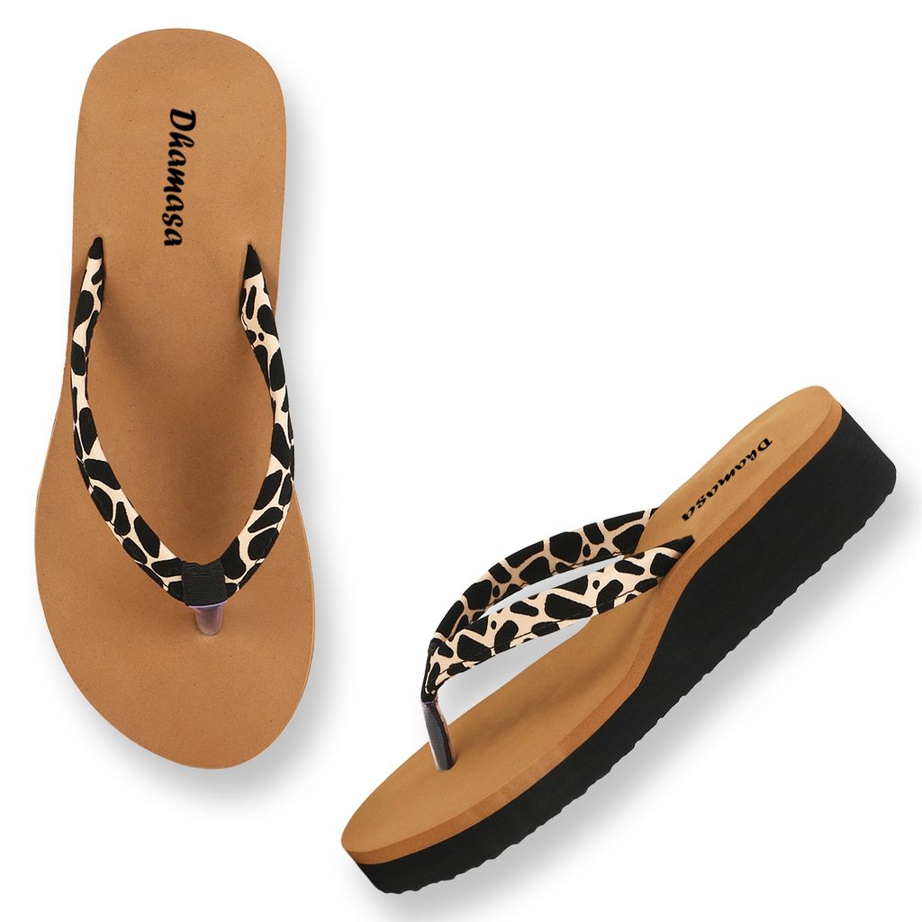 Dhamasa Fashion Cheeta design flipflop slipper for women & Girls view 2