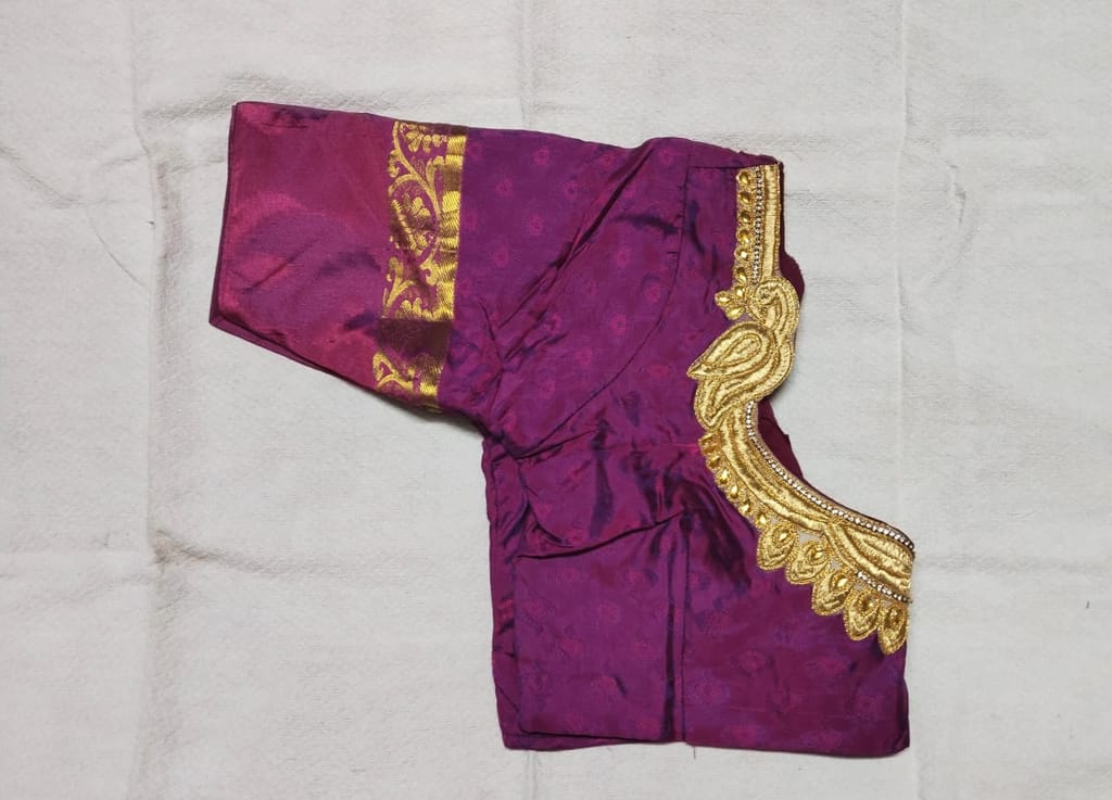 Readymade designer maggam work blouse view 2
