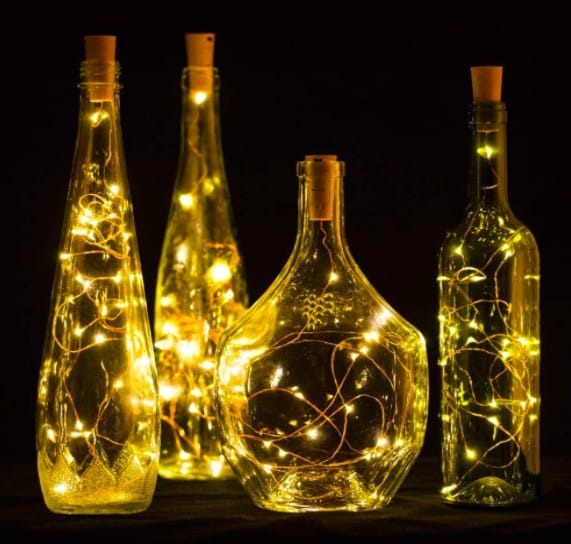 SPARKWORLD Pack of 3 Cork Fairy Lights | Warm White LED Bottle Lights | Battery Operated Decoration for Home, Events & Gifting | Size: 1.98 m view 2