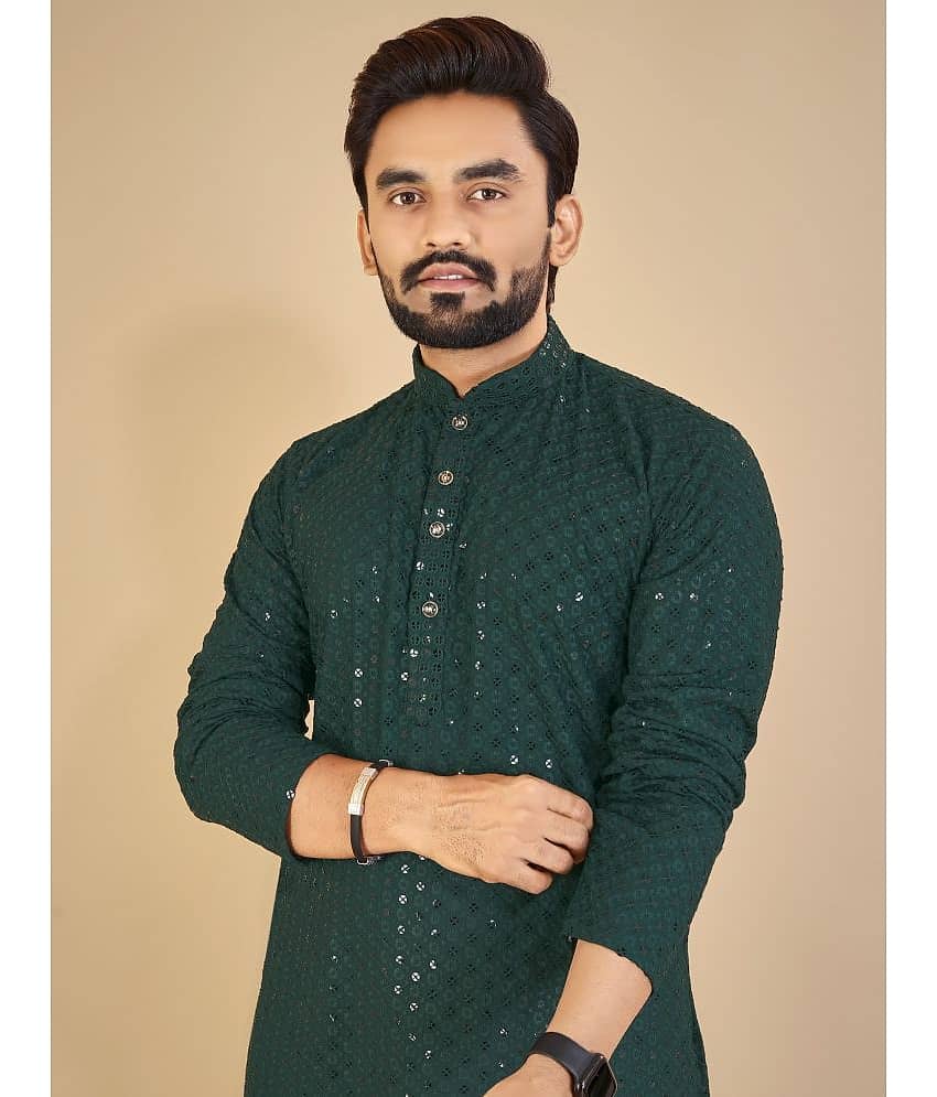 Balaji's - Purple Cotton Men's Regular Kurta ( Pack of 1 ) view 2