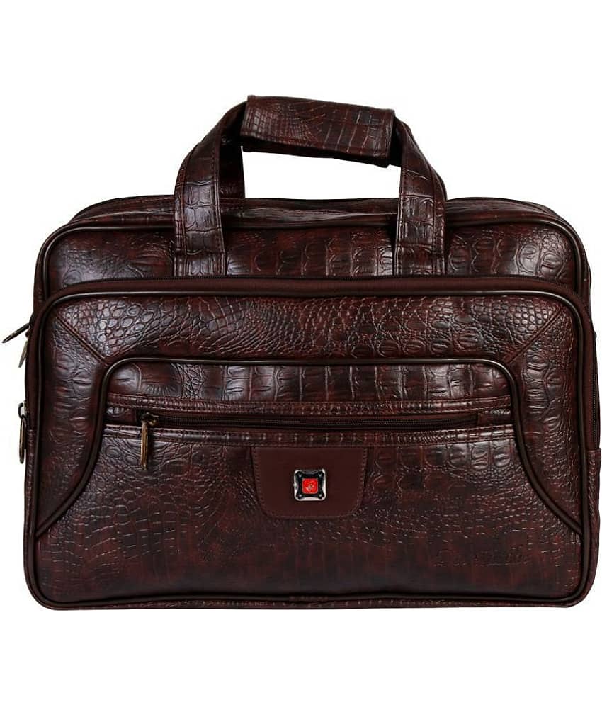 Da Tasche - Brown Leather Office Bag view 2