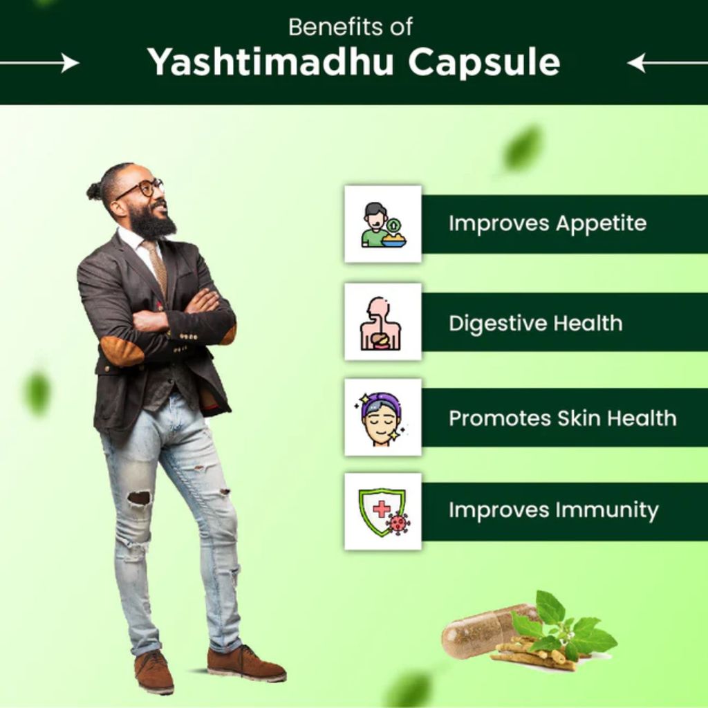 Cipzer Yashtimadhu (30 Capsules): Soothing Digestive Support, Respiratory Health & Immunity view 2