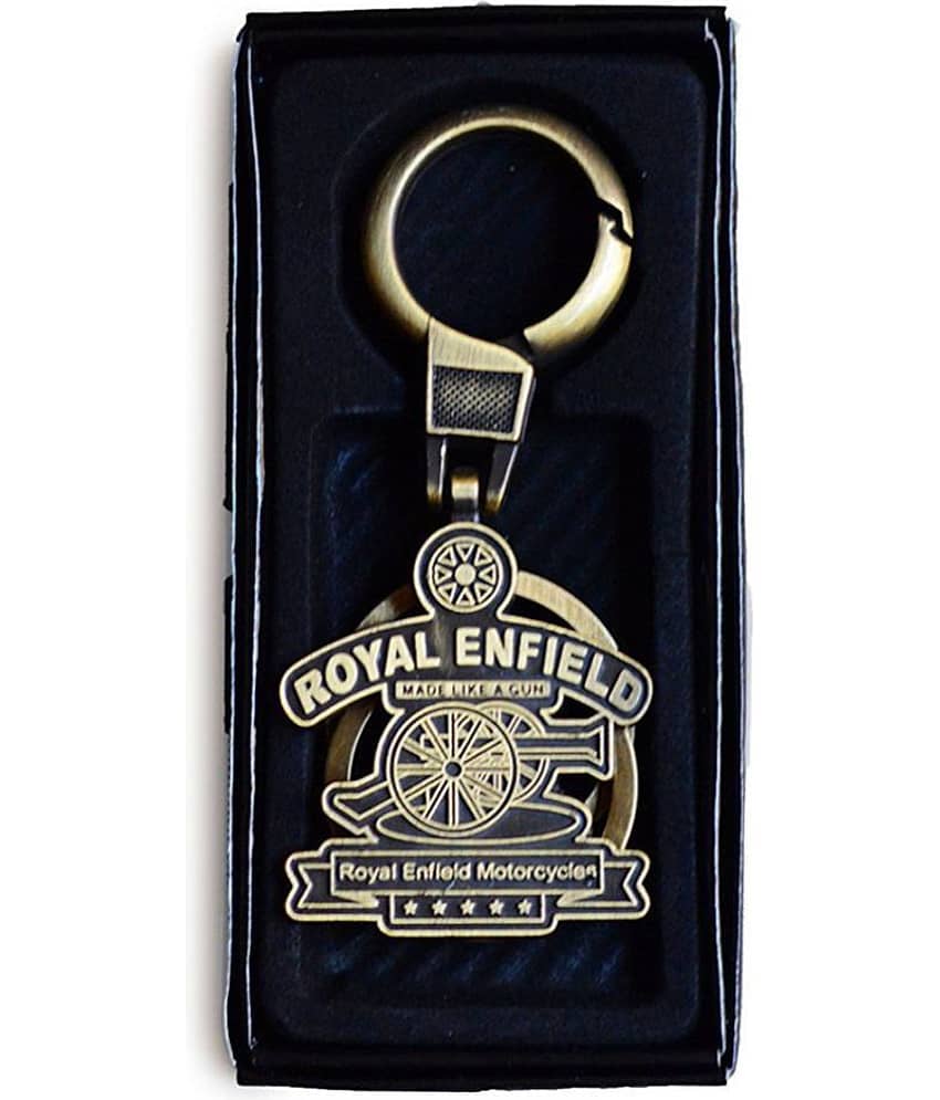 GRD Enterprises Premium Quality Brass Metal Royal Enfield Bullet Bike KeyChain & KeyRing view 2