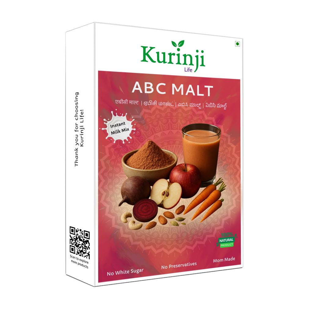 Kurinji Life ABC Malt (Apple, Beetroot, Carrot) – Instant Health Drink | Boosts Immunity, Enhances Vision, Improves Digestion & Supports Skin Health | Rich in Vitamins, Fiber & Antioxidants | 300g view 2