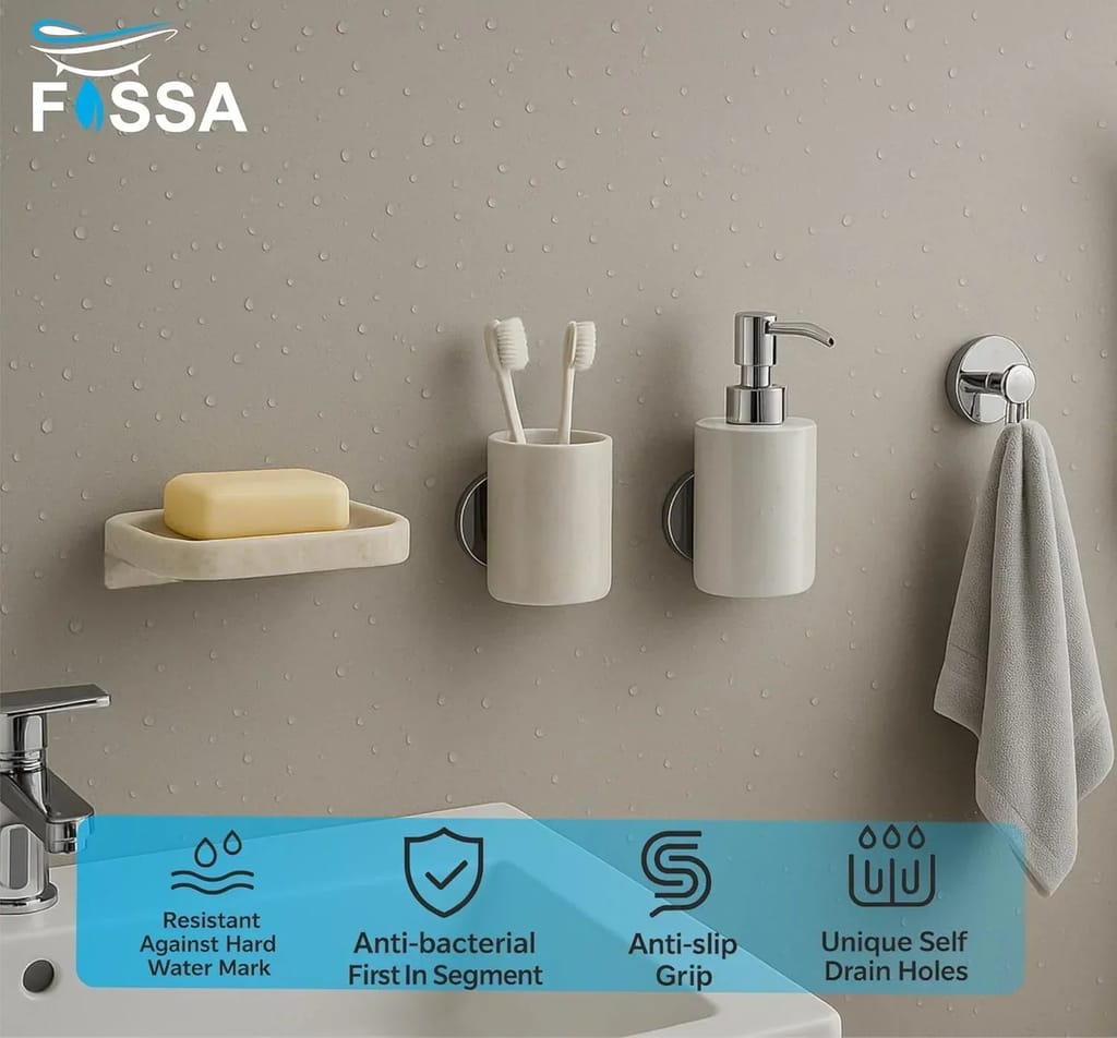Ivory Soap Dish Unbreakable Abs Square Ceramic Finish (RM-118) view 2