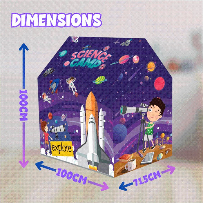 PlayMagic Science Camp Theme Foldable Tent House view 2