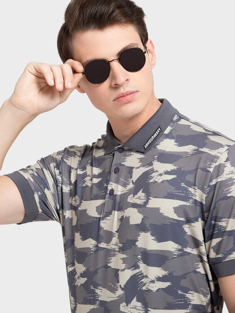 Brush Camo Olive AH Polo view 2