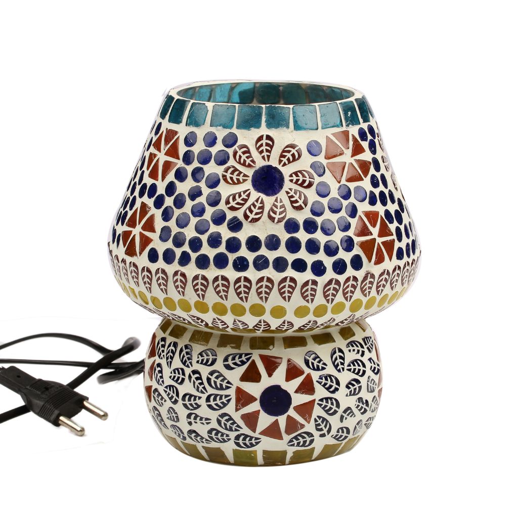 Tribes India Mosaic Table Lamp view 2