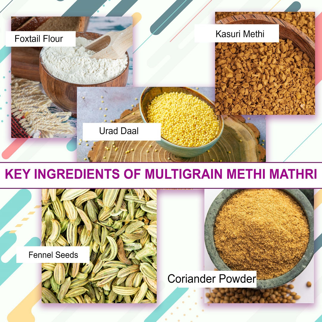 Multigrain Methi Mathri, 125 gm view 2