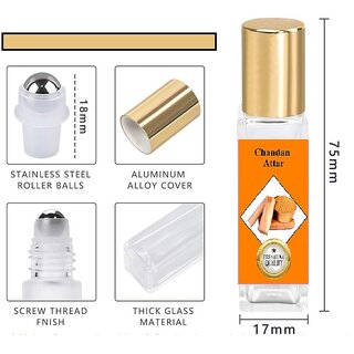 SnapSnop Gold Chandan Attar 10ml for Pooja Rituals, Spiritual Worship and Personal Use Ittar view 2