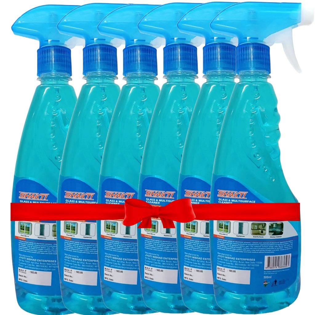 Shakti Glass & Multi Surface Cleaner 500 Ml - 6 Pcs Combo view 2