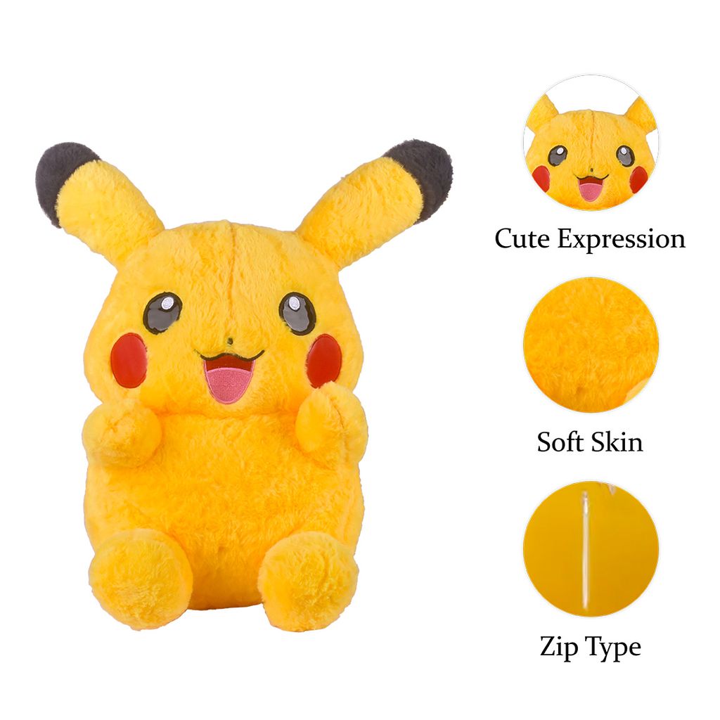 Pikachu Soft Toys | Pokemon Pikachu Plush Toy | Pikachu Plush Toys | Pikachu Stuffed Animal | Pikachu Plush Doll | Pikachu Teddy | Cute Pikachu Doll view 2