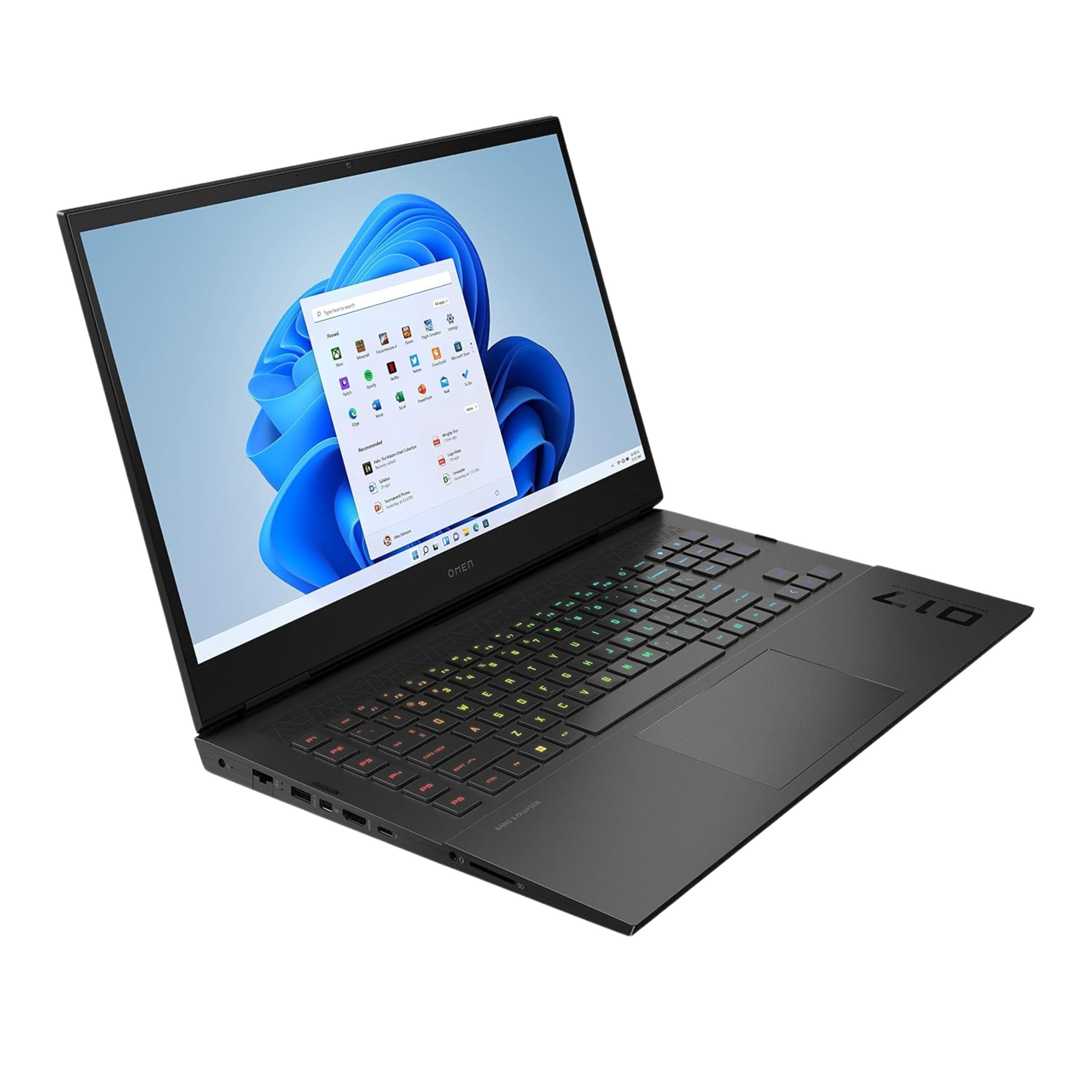 HP OPEN BOX | OMEN 17-CM2002TX | INTEL CORE I7-13700HX | 16 GB DDR5 RAM | 512 GB NVMe SSD | 17.3” FHD IPS DISPLAY | WINDOWS 11 ORIGINAL | SHADOW BLACK | 1 YEAR WARRANTY view 2