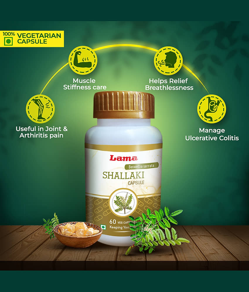 Lama Shallaki 60 Veg Capsule Capsule 60 No.S Pack of 1 view 2