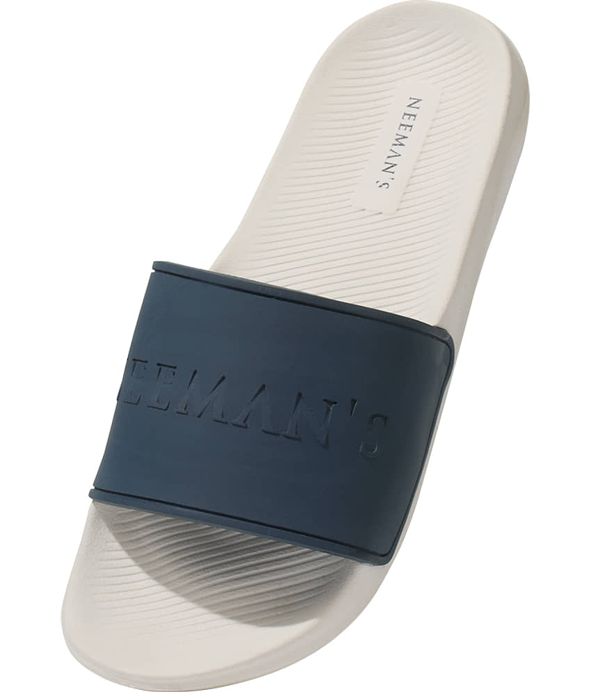 Neeman's Blue Men's Slide Flip Flop view 2