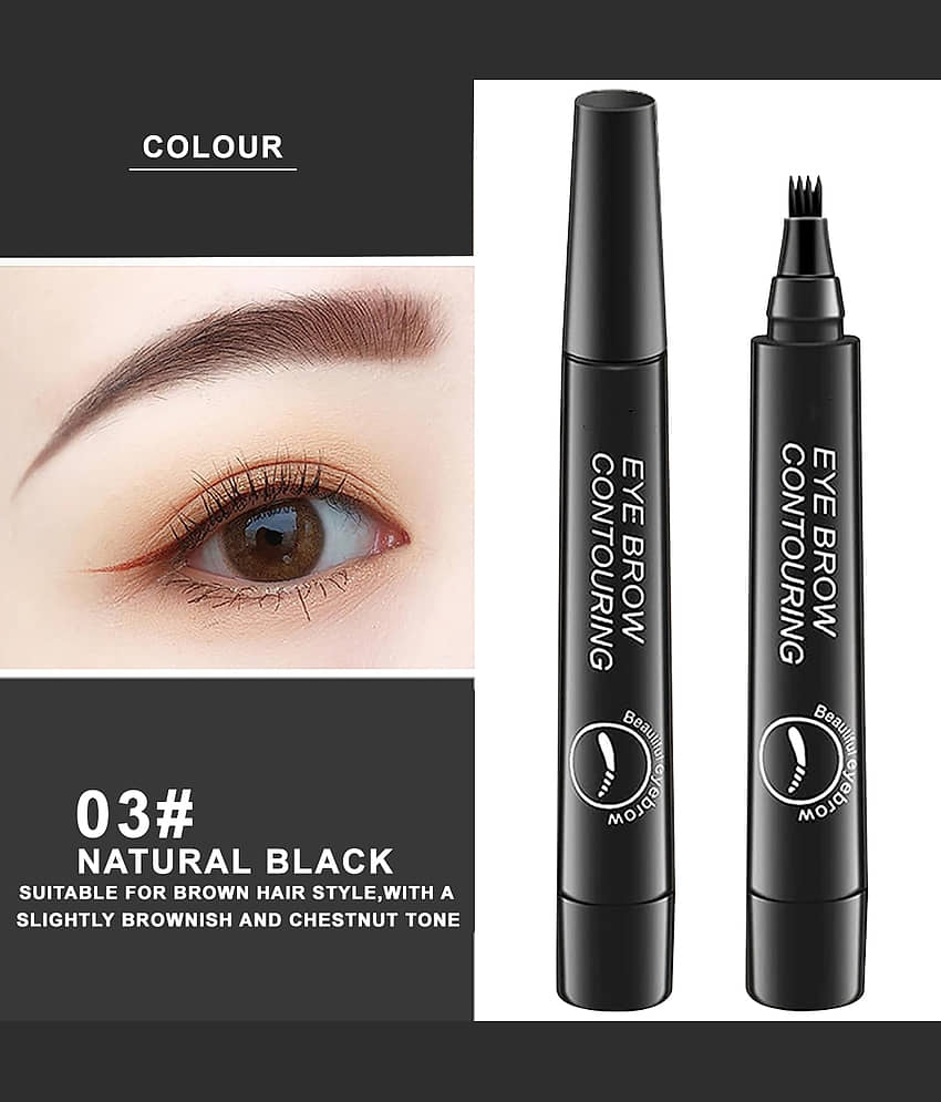 Adbeni Eyebrow Pencil & Hair Stamp Kit Brow Eyebrow Kit Black Pack of 2 50 g view 2