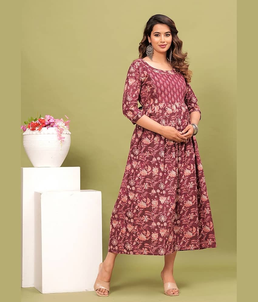 Nevisha Style Multi Color Cotton Maternity Kurta Pack of 2 view 2