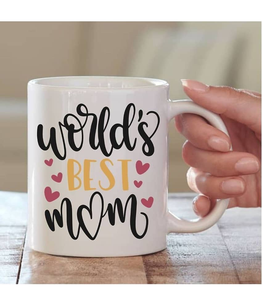 thriftkart worlds best mom Ceramic Coffee Mug 1 Pcs 350 mL view 2