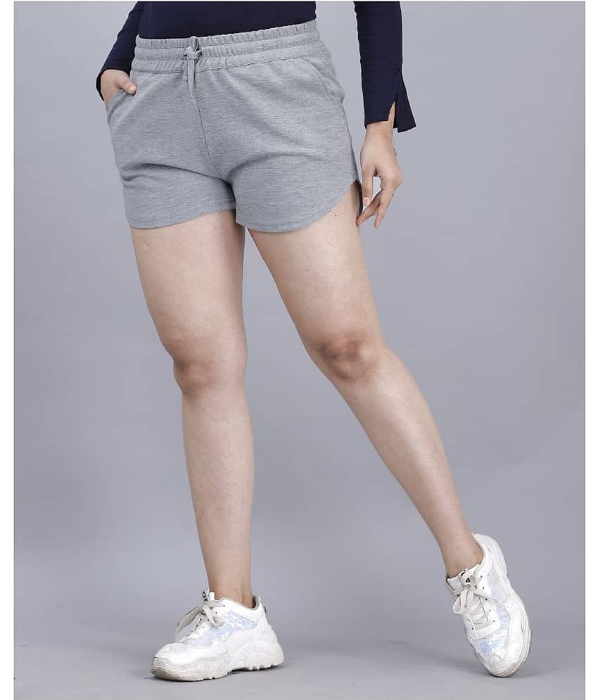 Scrott Merchandise Cotton Hot Pants - Gray view 2