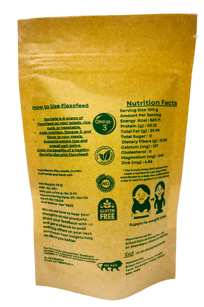 Flaxofeed ( PREMIUM ROASTED FLAXSEEDS) view 2