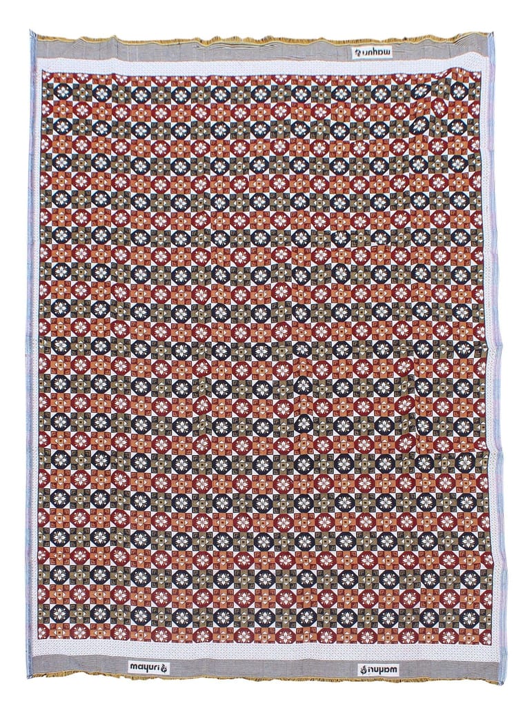 Mandhania Solance MayurPankh 3D Solapur Chaddar 100% Cotton Dailyuse Single Bed Blanket Pack of 1 view 2