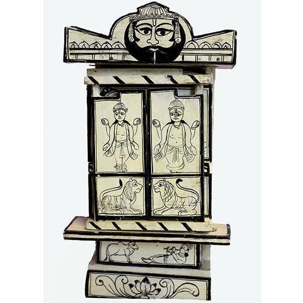 Kavad Box Illustrating Ram and Krishna Story|8" (H) view 2