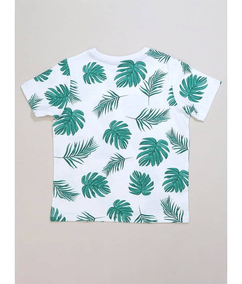 Be Awara Pack of 1 Boys Cotton T-Shirt & Shorts Set ( Green ) view 2