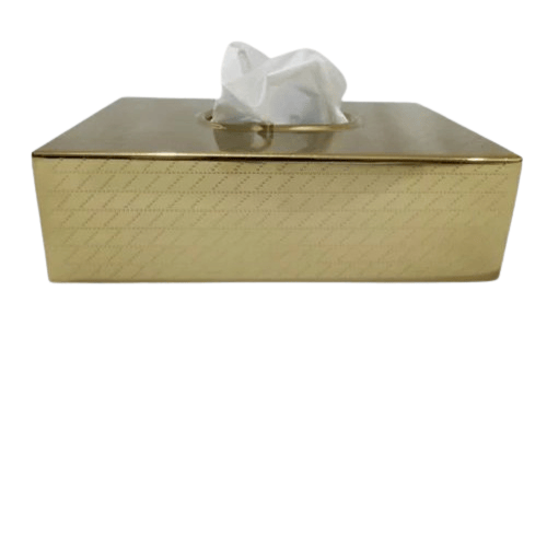 AZIZ GLOBAL TRADING/ BRASS TISSUE HOLDER BOX COVER(OPEN BASE)