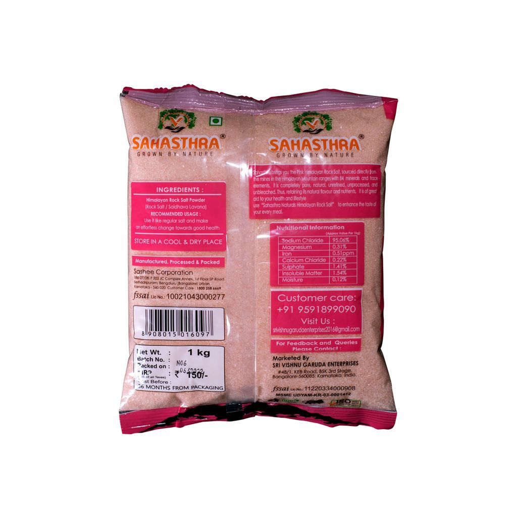 Sahasthra Himalayan Rock Salt Powder - 1 Kg view 2