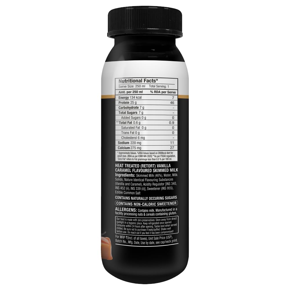Epigamia Vanilla Protein Milkshake 250Ml, 1 Pc view 2