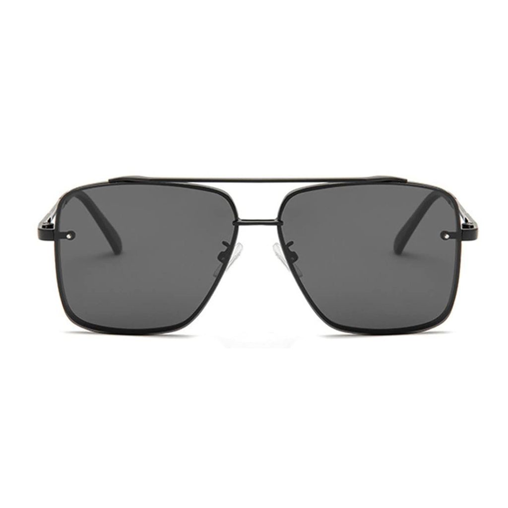 4Flaunt UV400 Protected Vintage Pilot Gradient Driving Metal Body Square Sunglasses For Men And Women (C4 - Gold Frame/Brown Gradient Lens) view 2