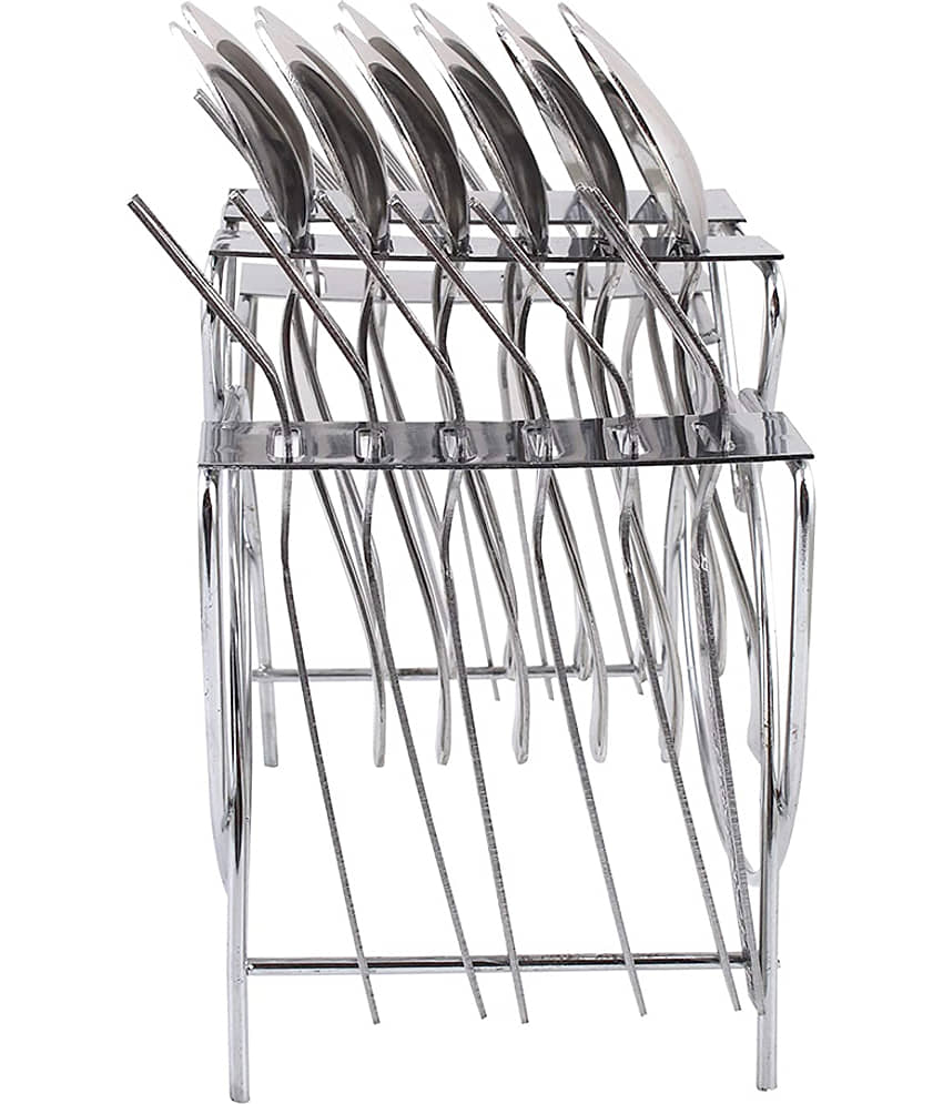OC9 Silver Stainless Steel Dish Racks ( Pack of 2 ) view 2